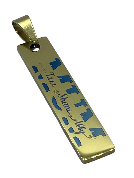 Custom Names Mum Monogram Pendant - Necklace Personalisr Au