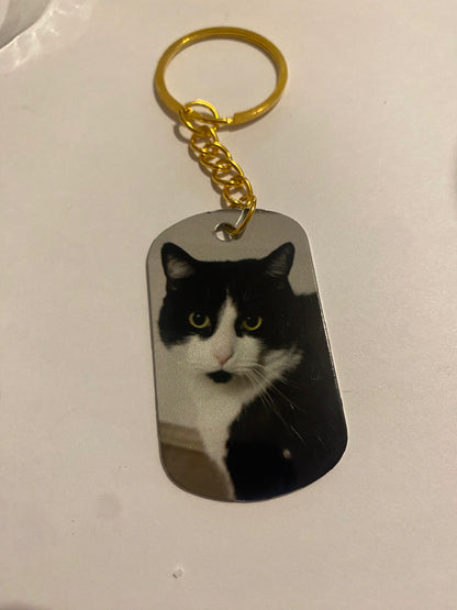 Custom Pet Photo Keychain