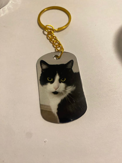 Custom Pet Photo Keychain