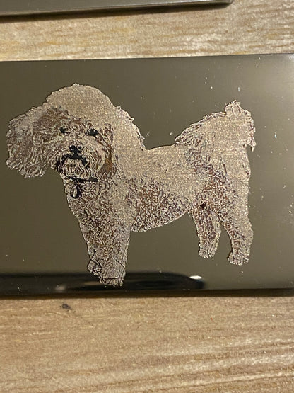 Engraved Pet Photo Keyring Pendant Australia