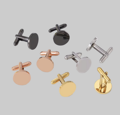 Engraved Round Cufflinks