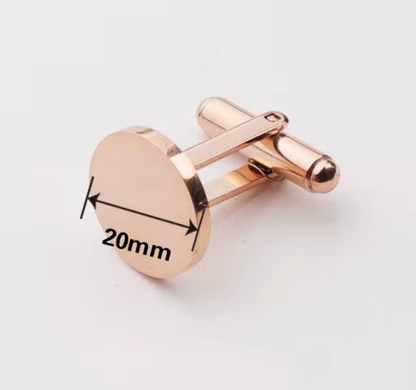 Engraved Round Cufflinks