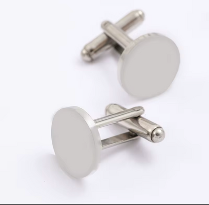 Engraved Round Cufflinks