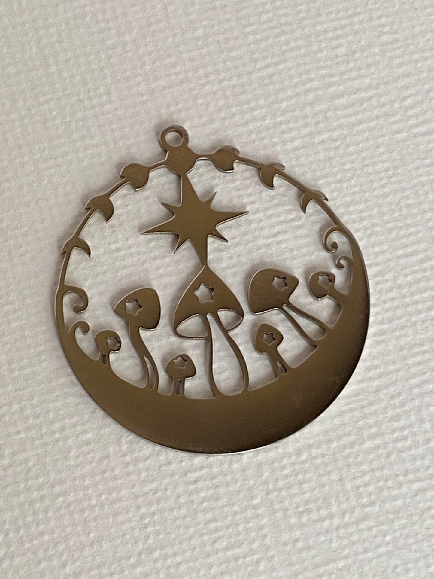 Circled Mushroom Charm