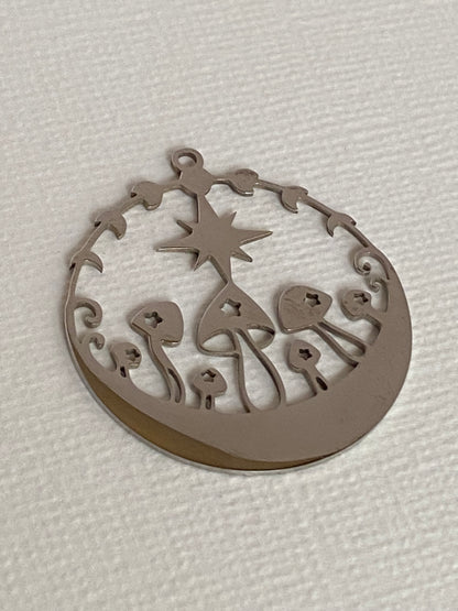 Circled Mushroom Charm