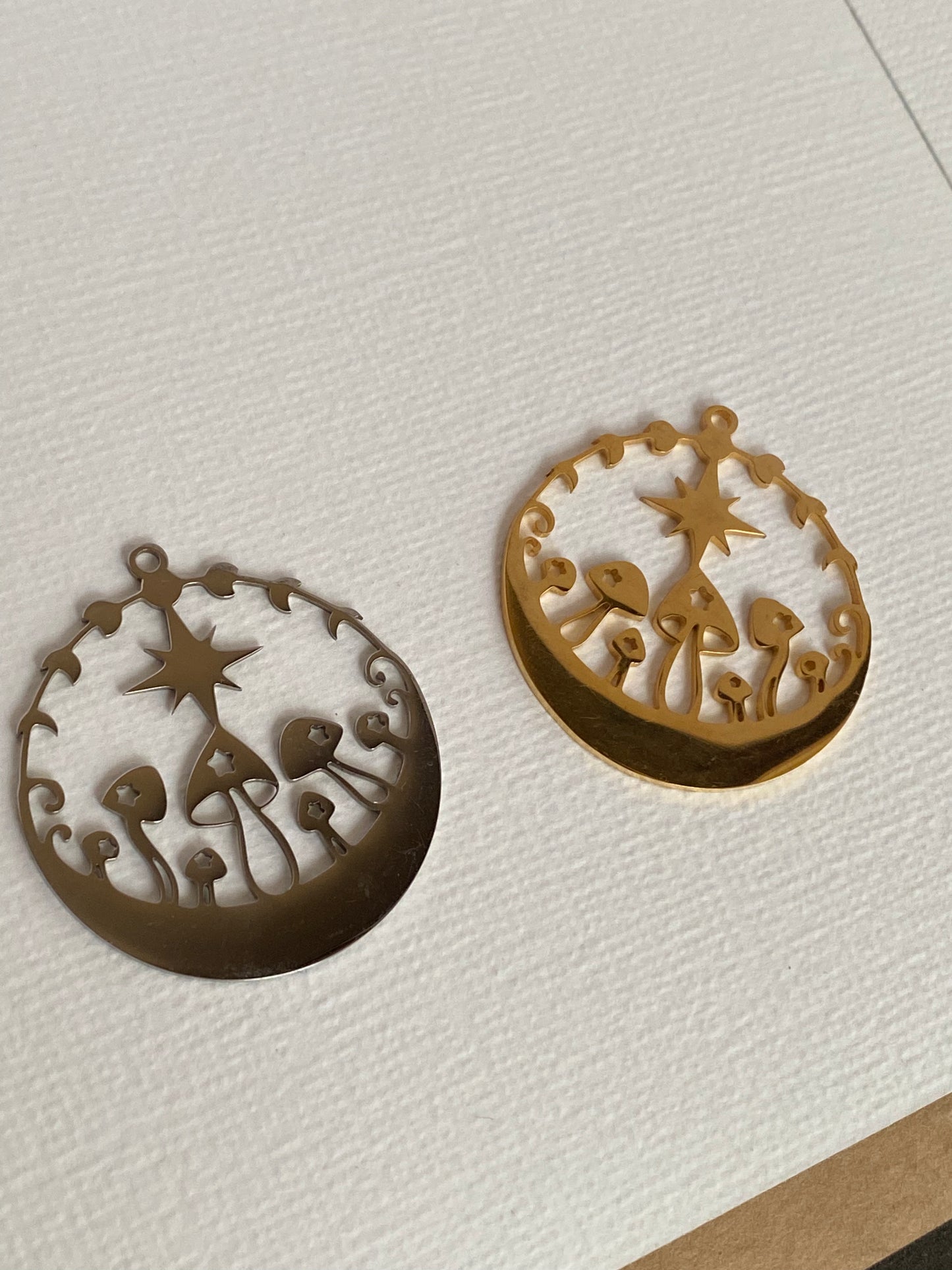 Circled Mushroom Charm