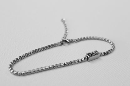 Dad Bracelet Engraved with Children's Names
