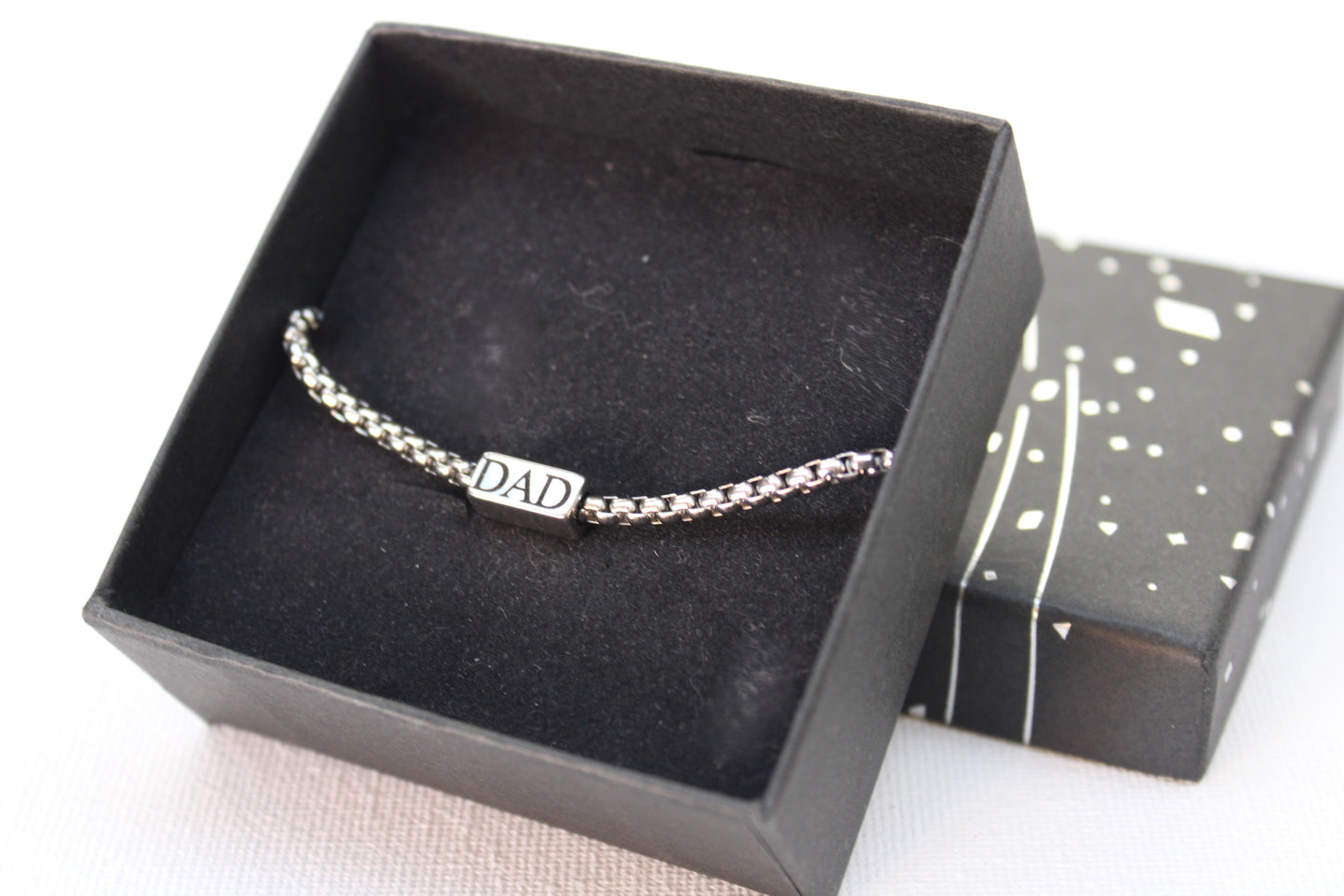 Dad Bracelet Engraved with Children's Names