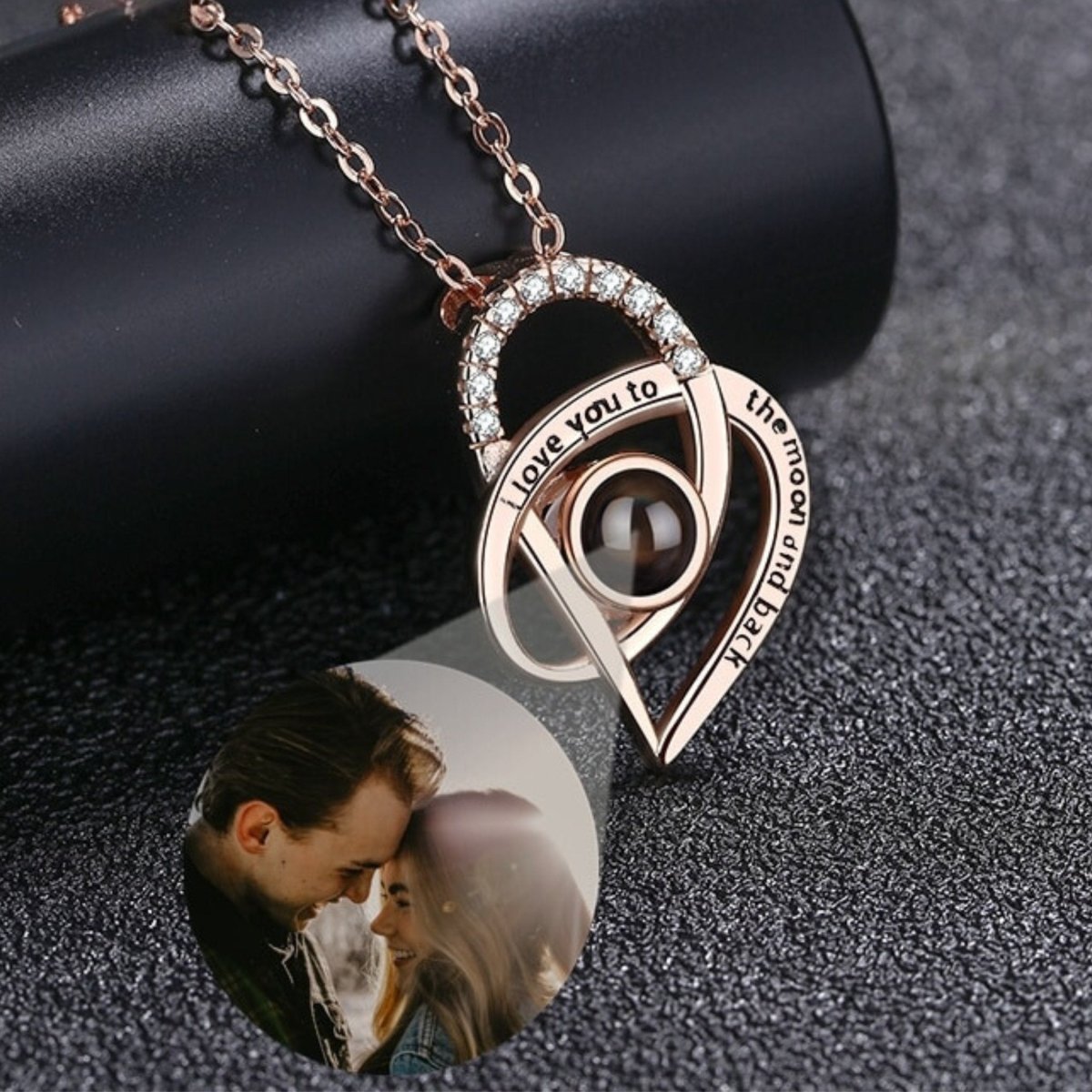 Mother and Daughter Heart Pendant Photo Projection Necklace – IfShe UK