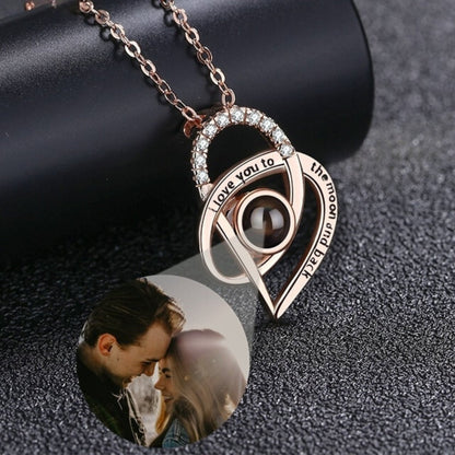 Personalised Photo Projection Necklace - Photo Necklaces - Personalisr Au