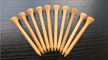 Personalized Engraved Wood Golf Tees & Holder