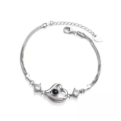 Personalised Silver Photo Bracelet Collection - Projection Charms