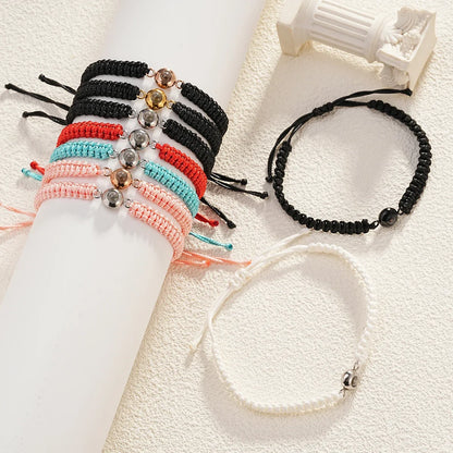 Photo Projection Rope Strand Bracelets