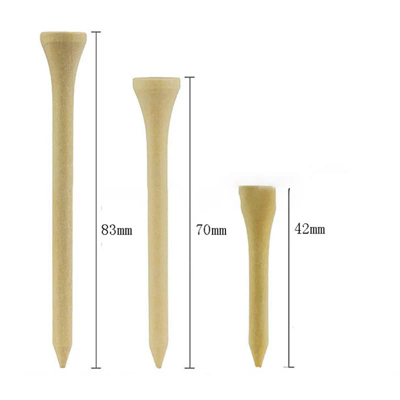 Personalized Engraved Wood Golf Tees & Holder