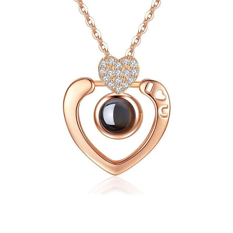 Personalised Necklace with Photo Projection Pendants