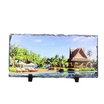Personalised Photo Panoramic Slate 30cmx15cm