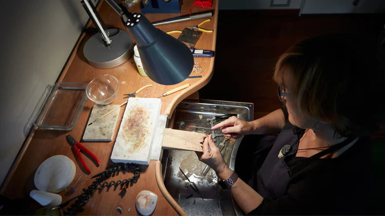 Artist Crafting Jewellery