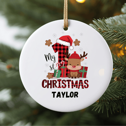 Baby’s First Christmas Personalised Ornaments