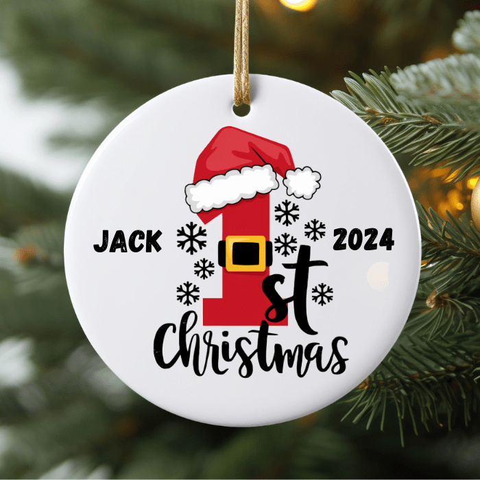 Baby’s First Christmas Personalised Ornaments