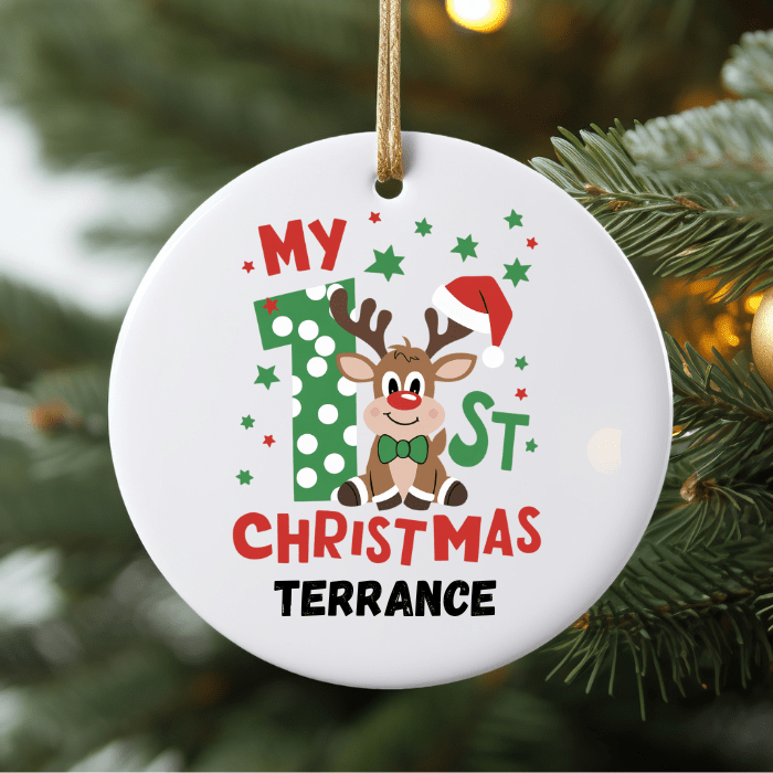 Baby’s First Christmas Personalised Ornaments