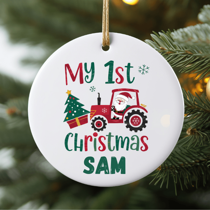 Baby’s First Christmas Personalised Ornaments