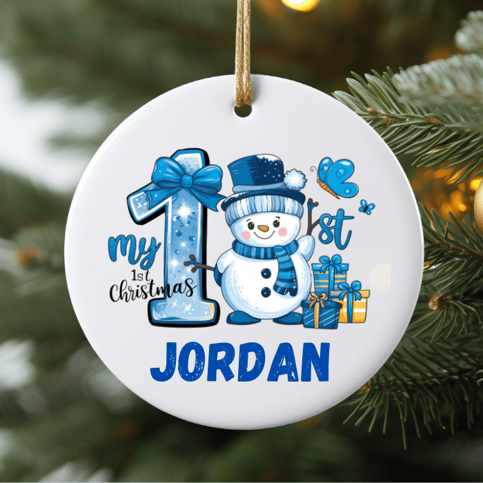 Baby’s First Christmas Personalised Ornaments