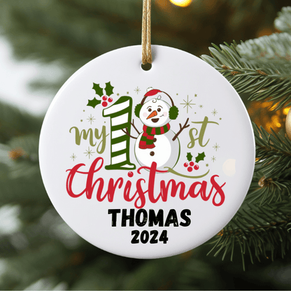 Baby’s First Christmas Personalised Ornaments