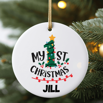 Baby’s First Christmas Personalised Ornaments