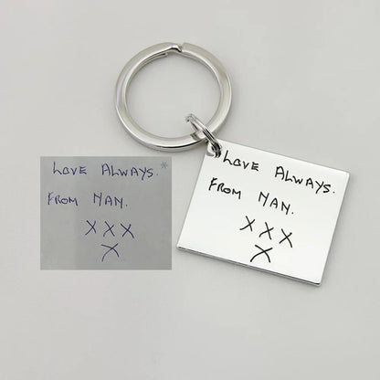 Children's Drawing Customised Keychain