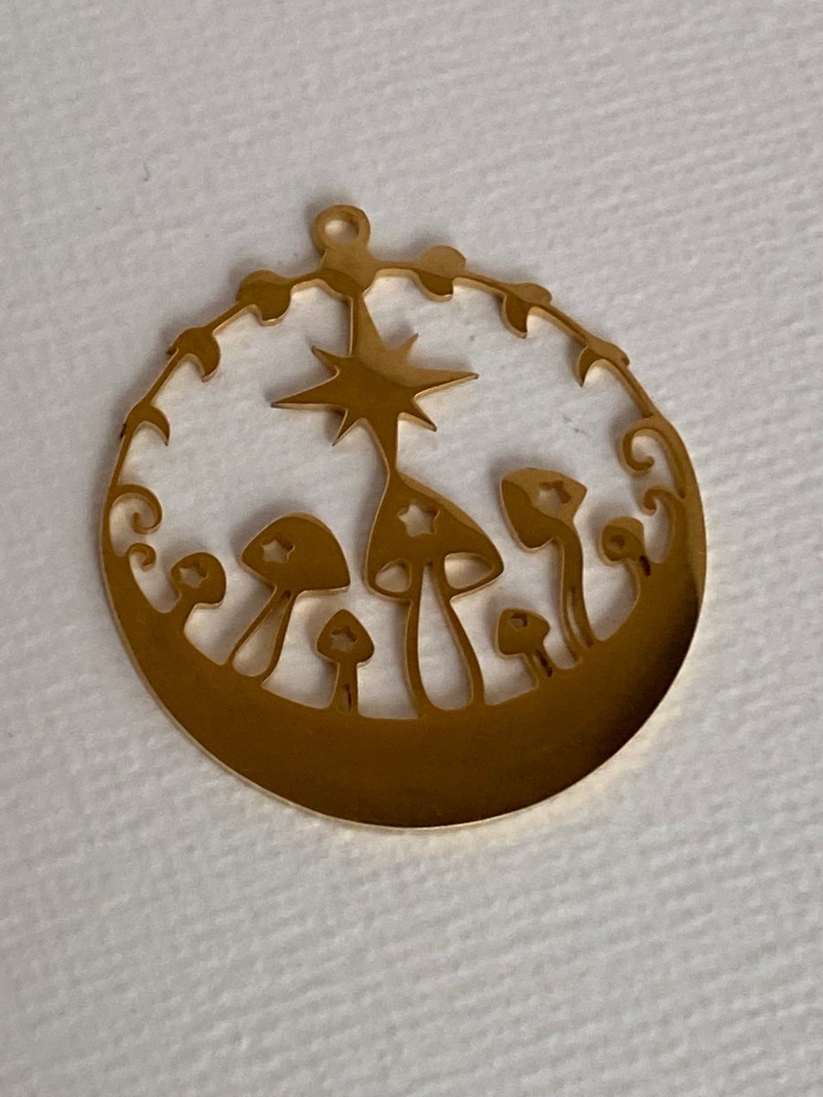 Circled Mushroom CharmCharms