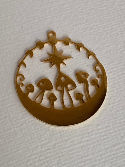 Circled Mushroom CharmCharms