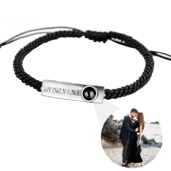 Couples Photo Projection Promise Bracelets