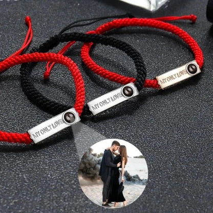 Couples Photo Projection Promise Bracelets