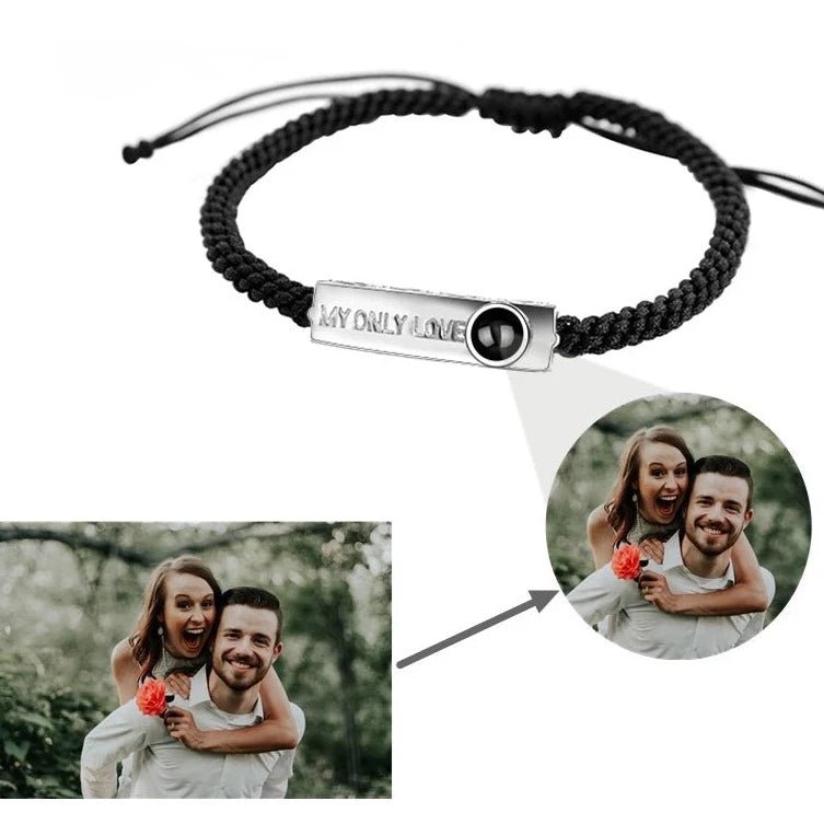 Couples Photo Projection Promise Bracelets