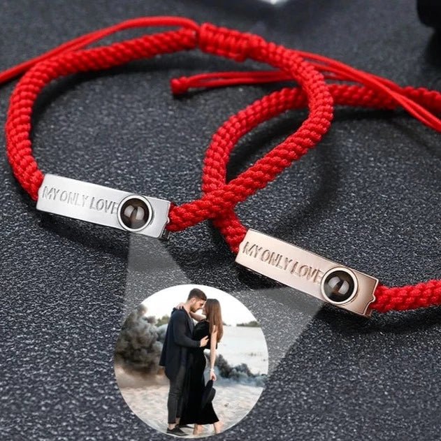 Couples Photo Projection Promise Bracelets