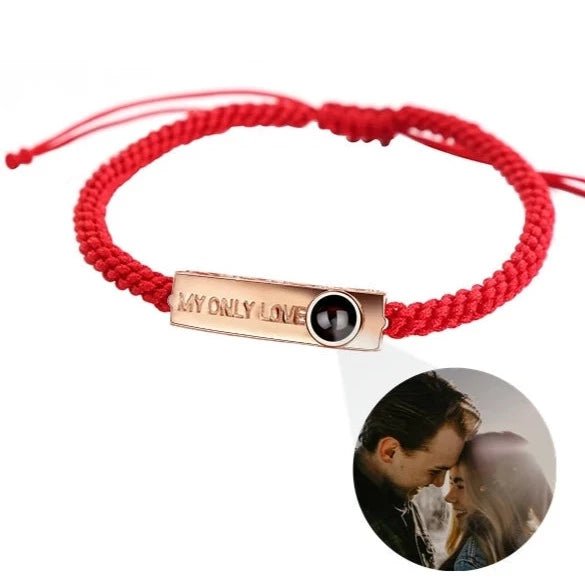 Couples Photo Projection Promise Bracelets