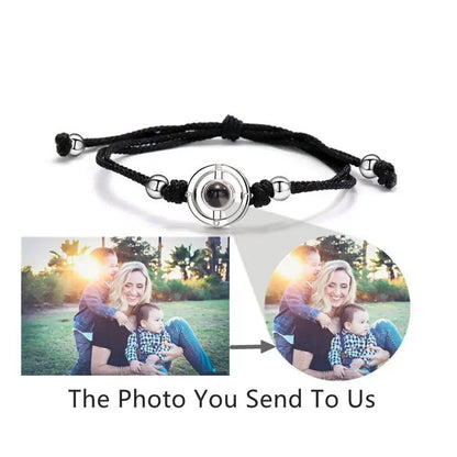 Custom Bracelets 925 Silver Projection Photo Bracelets