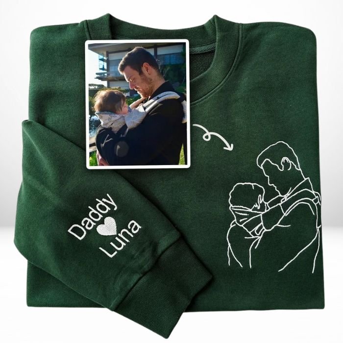 custom photo embroidered jumper