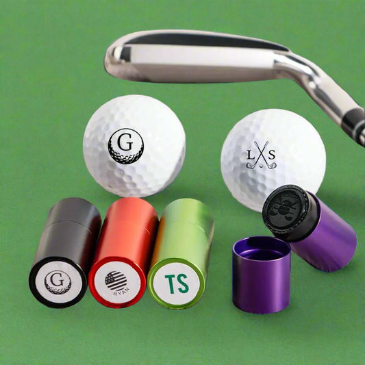 personalised golf ball marker stamps