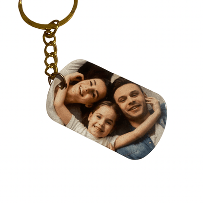 Custom Photo Key Tag – Double-Sided Personalised Tag - Key Chains Personalisr Au