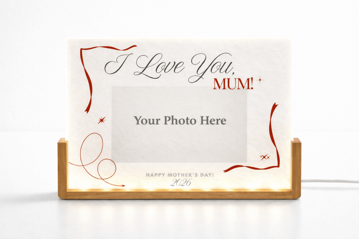 personalised gift for mum custom photo light australia