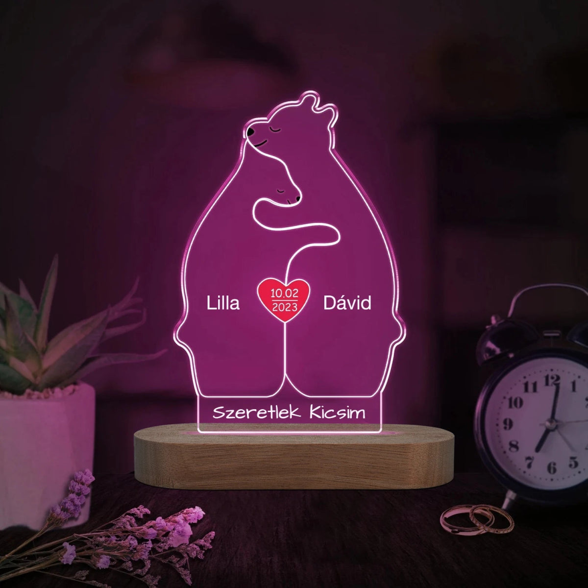 Custom Photo Line Art Led Nightlight - nightlight Personalisr Au