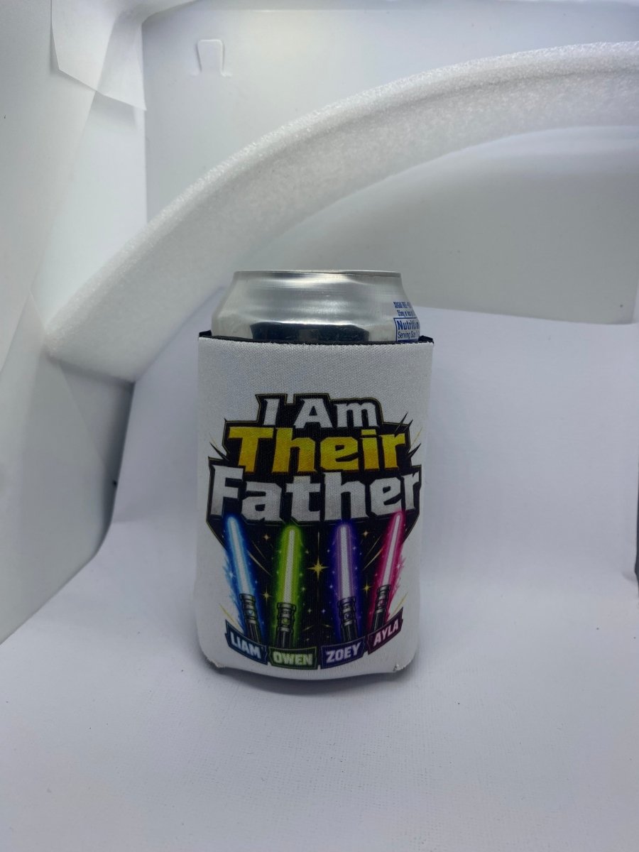 Custom stubby holders with photo - dad themestubby holder