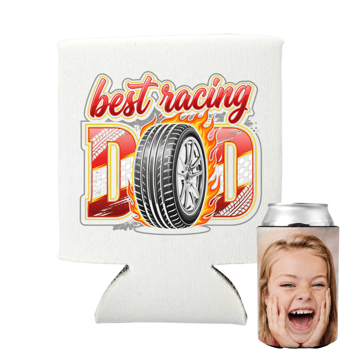 Custom stubby holders with photo - dad themestubby holder