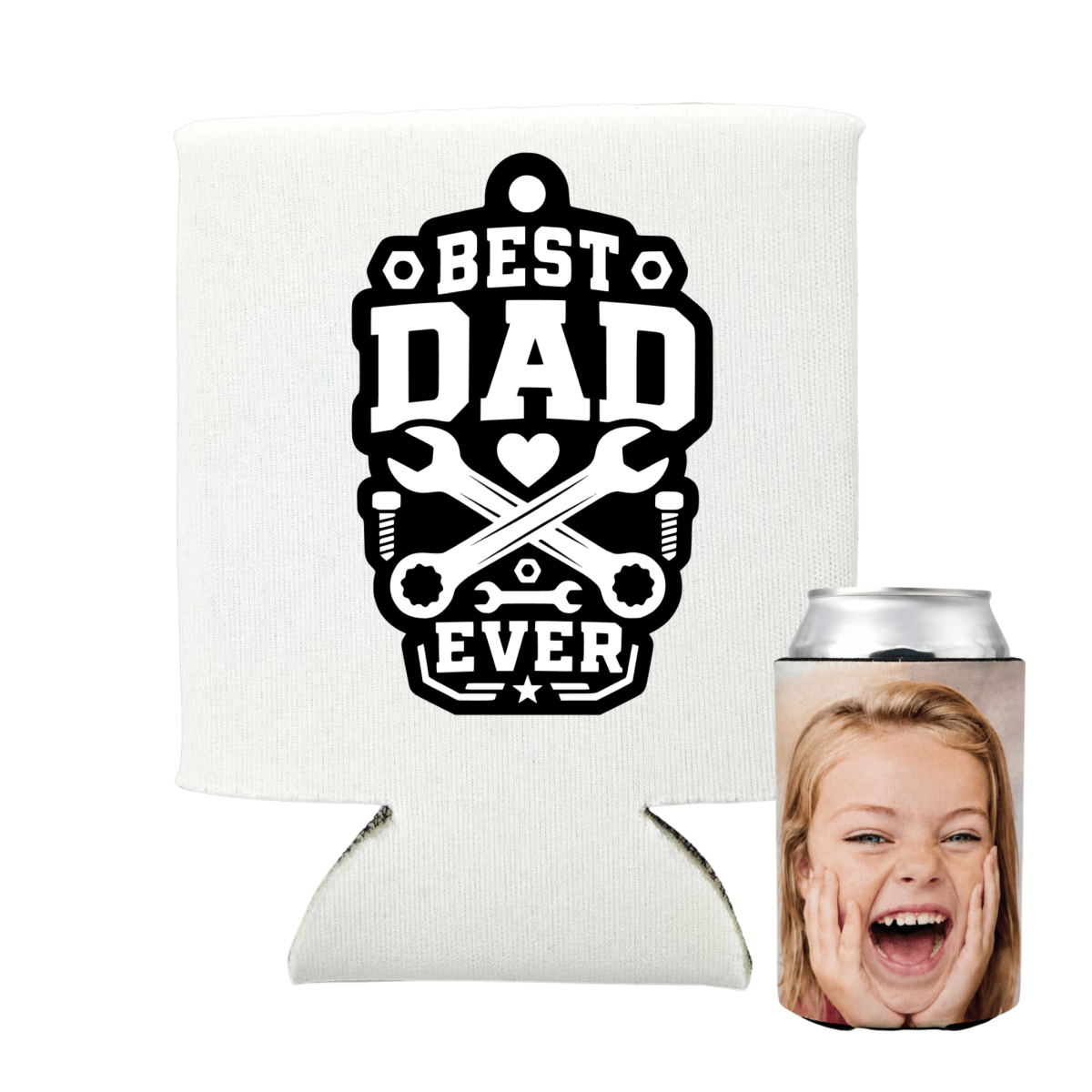 Custom stubby holders with photo - dad themestubby holder
