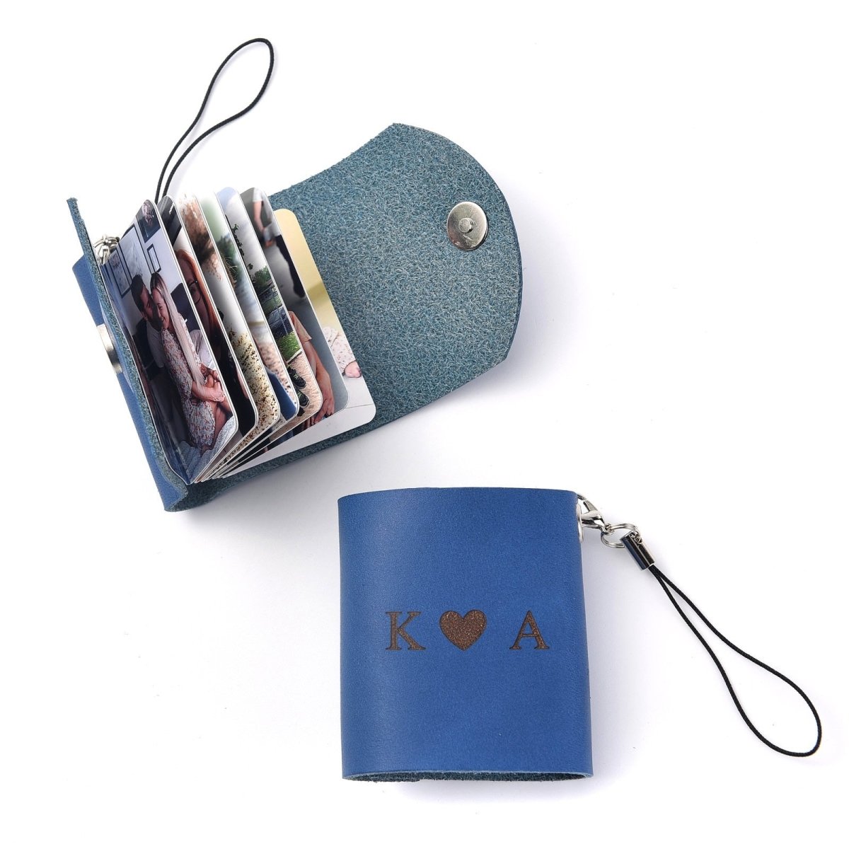 Customised Genuine Leather Photo Album KeychainKey Chain Photo Album