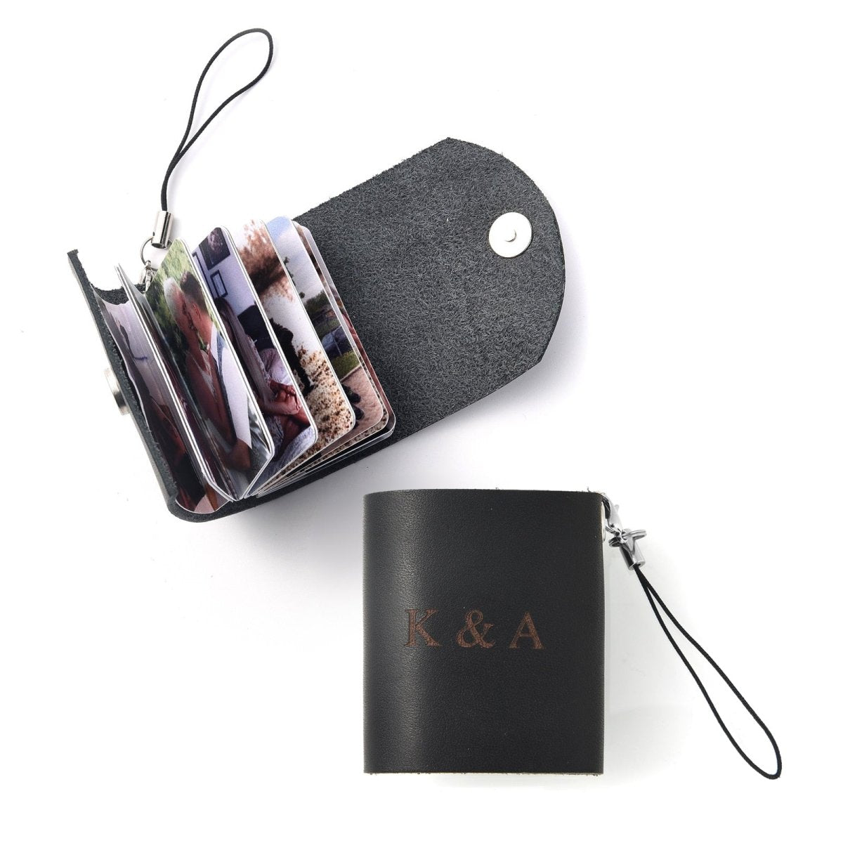 Customised Genuine Leather Photo Album KeychainKey Chain Photo Album