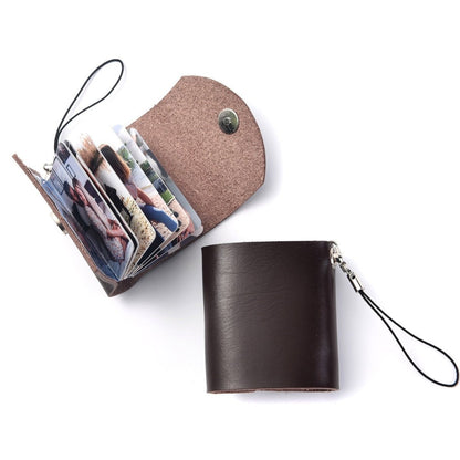 Customised Genuine Leather Photo Album KeychainKey Chain Photo Album