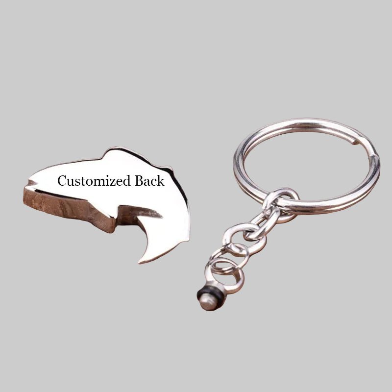 Customized Fish Cremation Urn Keychain