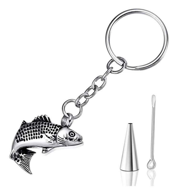 Customized Fish Cremation Urn Keychain